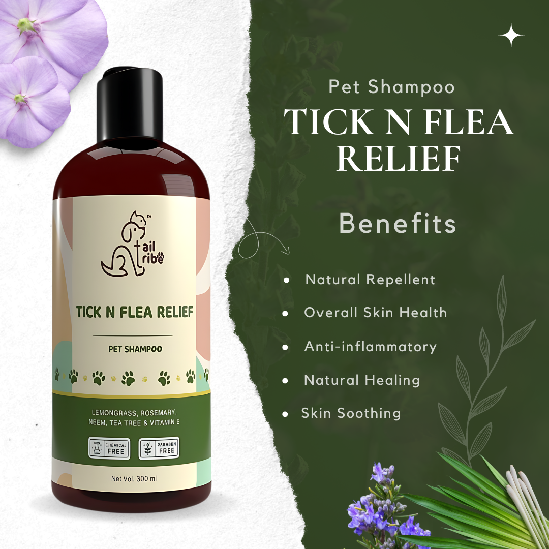 Pet Tick And Flea Relief Shampoo