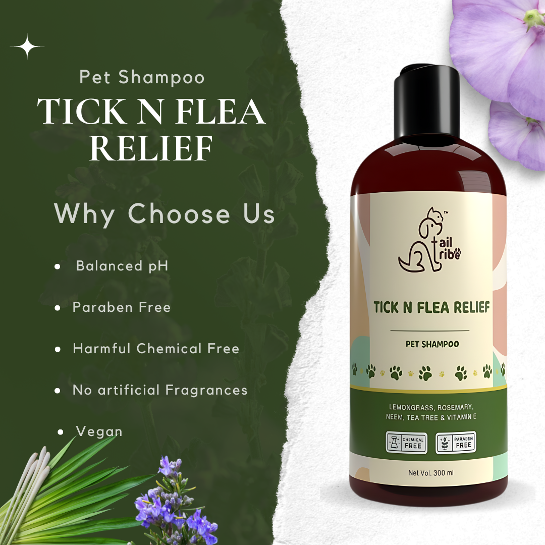 Pet Tick And Flea Relief Shampoo